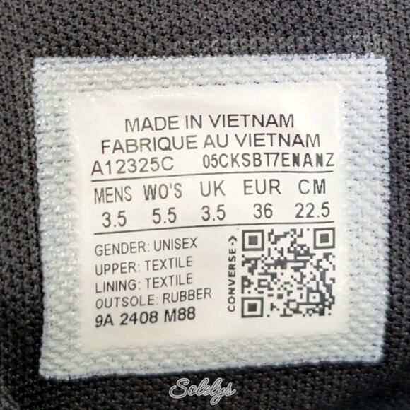 Converse CTAS XXHI Womens 5.5 Black Purple Knee High Canvas Zipper Sneaker Boot - Picture 7 of 12